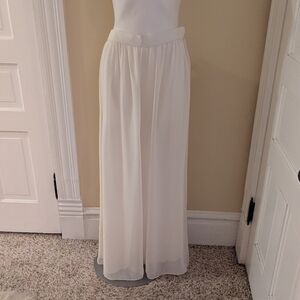 Vintage Adrianna Papell Evenings white flowy pants size 14